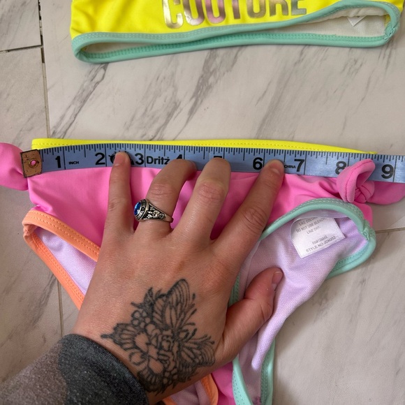 Juicy Couture Toddler Vibrant Yellow and Pink Swimwear - Picture 8 of 8